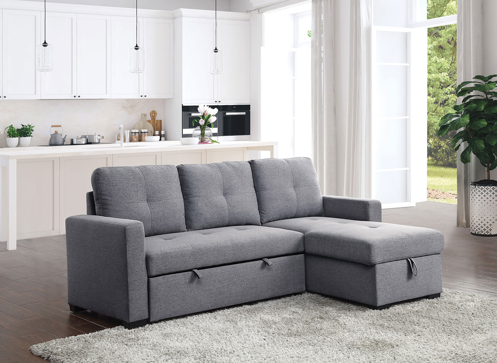 POLLY Sectional, Gray