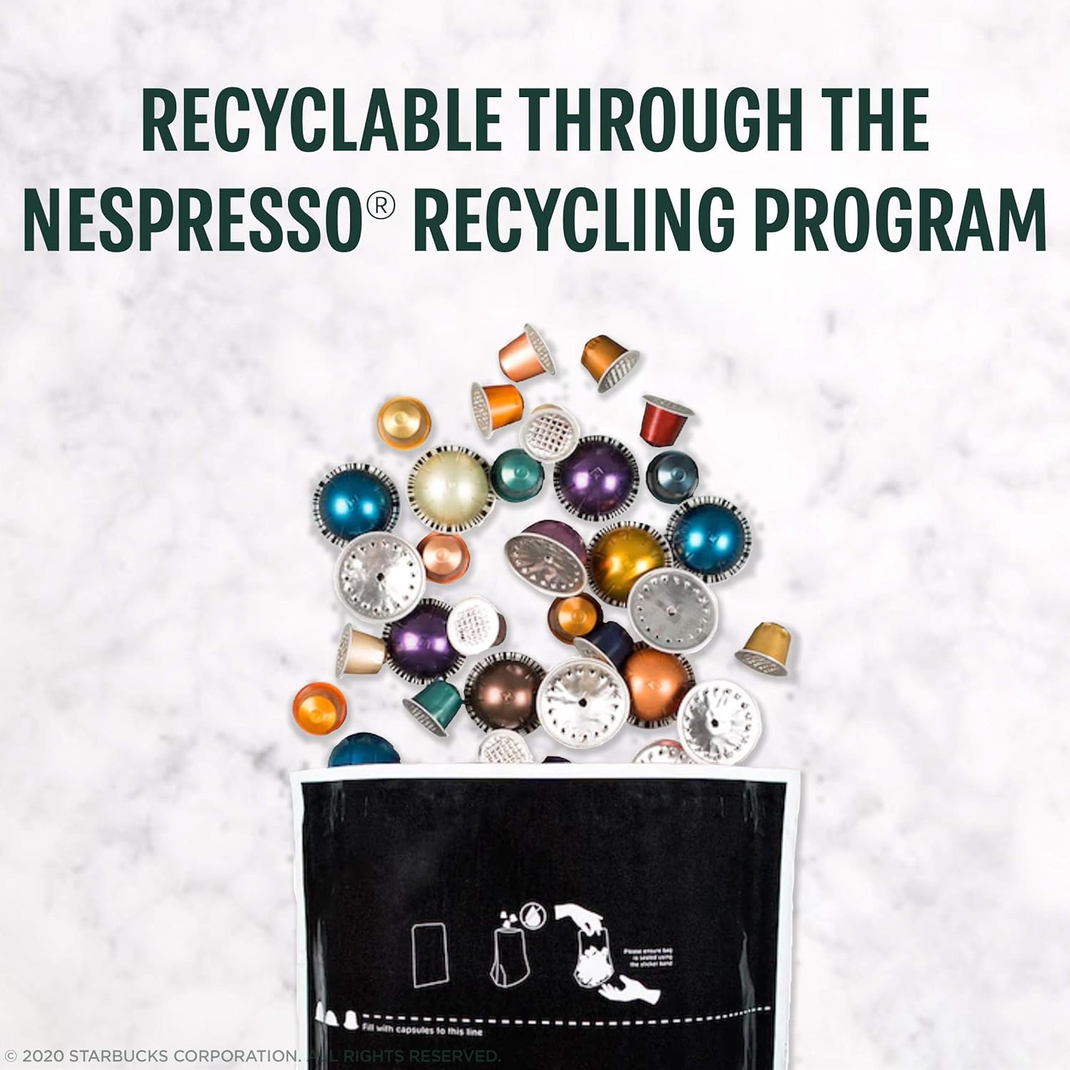 Starbucks by Nespresso Vertuo, Pike Place, Medium Roast Coffee 32-count Coffee Pods, Brews 7.8 oz.