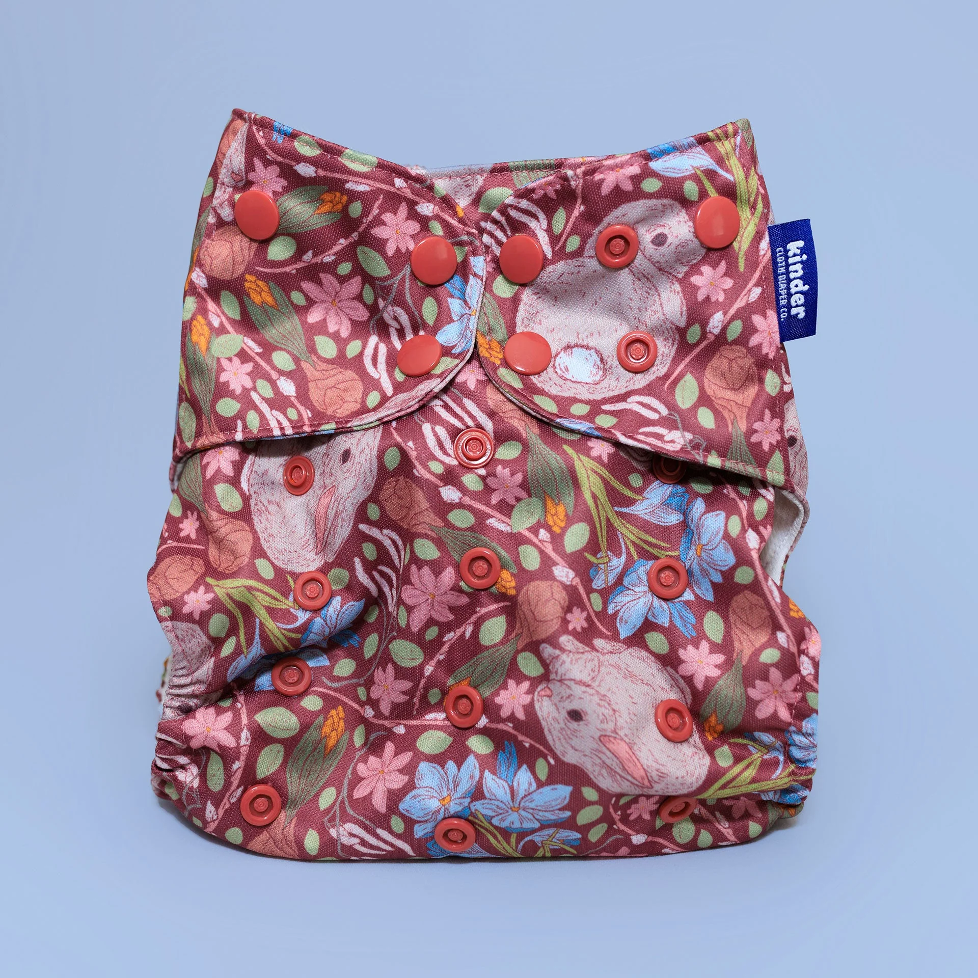 Kinder Cloth Diaper Co. Patterned Basics Pocket Cloth Diaper with Athletic Wicking Jersey