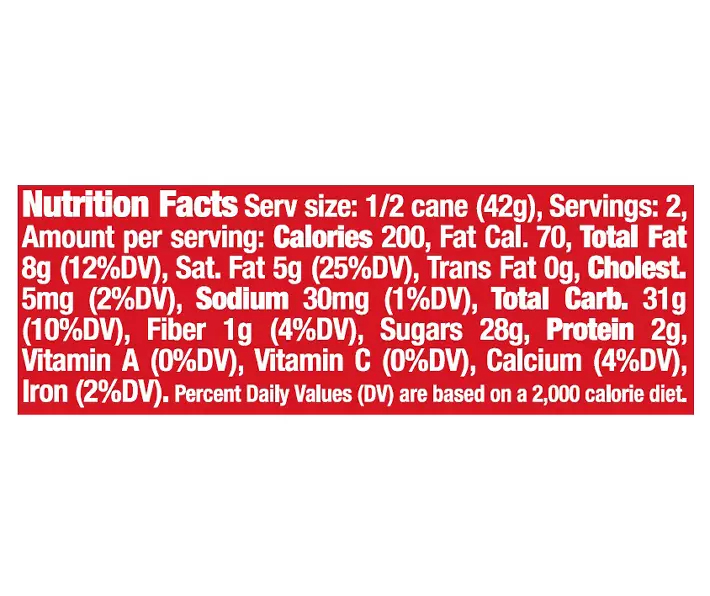 Holiday Milk Chocolate Candy in Candy Cane, 3 Oz.