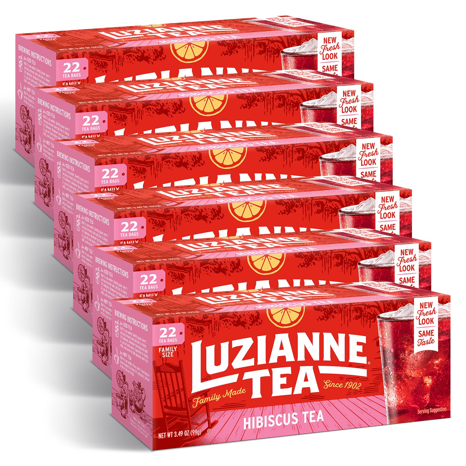 Luzianne Unsweetened Iced Tea Bags, Gallon Size, 24ct Box (Pack of 1)
