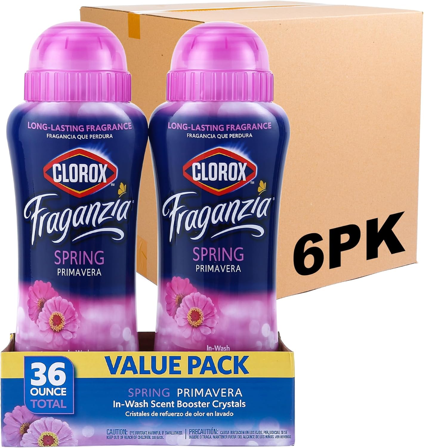Clorox Fraganzia In-Wash Scent Booster Crystals in Ocean Scent, 18 Oz Twin Pack | Laundry Scent Booster Crystals | In-wash Scent Booster for Fresh Laundry in Ocean Scent 18 Ounce Twin Pack, 36oz