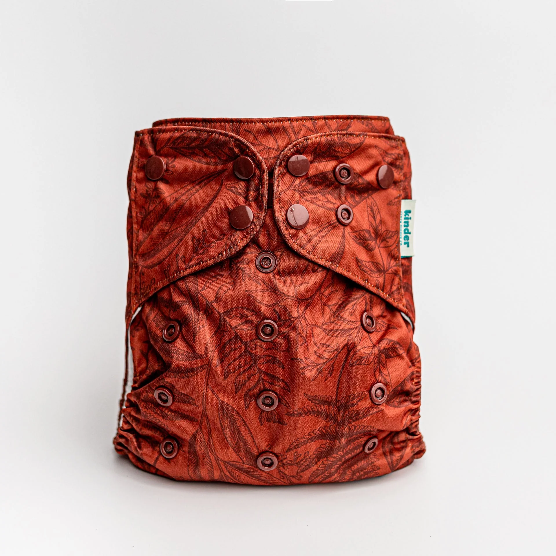 Kinder Cloth Diaper Co. Botanicals Patterned Pocket Cloth Diaper with Athletic Wicking Jersey