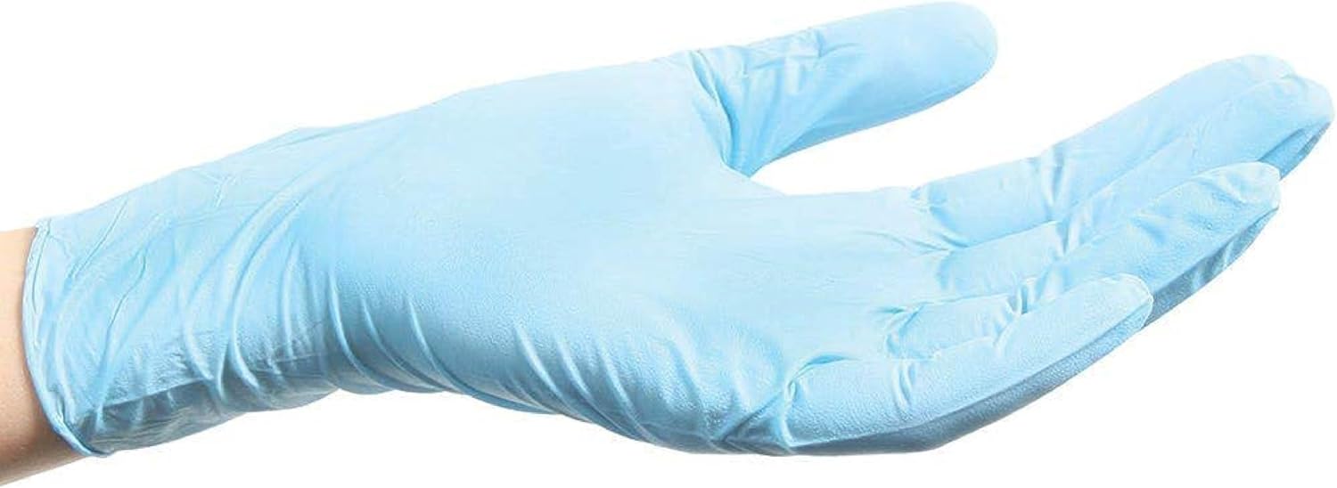 ForPro Professional Collection Disposable Nitrile Gloves, Chemical Resistant, Powder-Free, Latex-Free, Non-Sterile, Food Safe, 4 Mil, Black, Large, 100-Count
