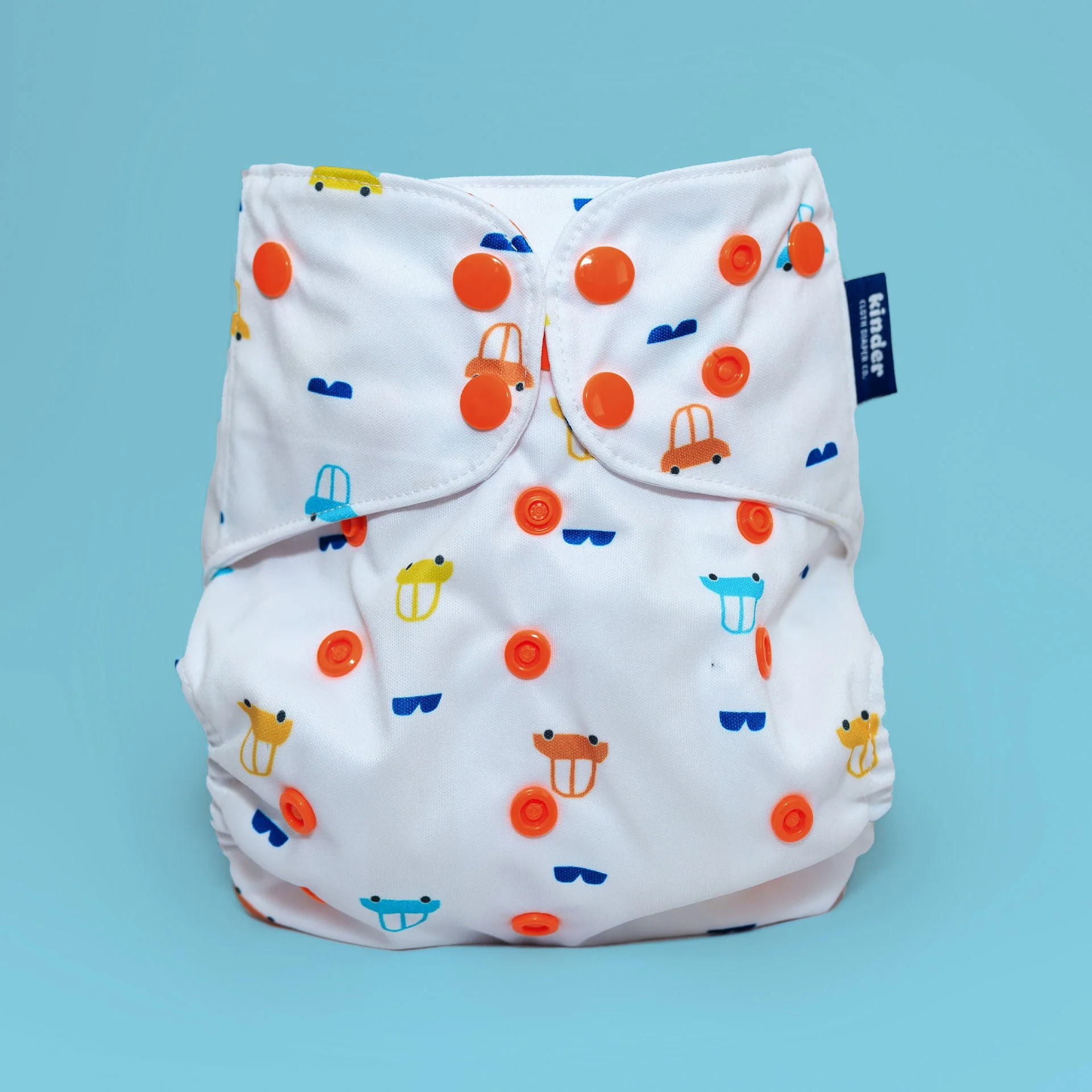 Kinder Cloth Diaper Co. Patterned Basics Pocket Cloth Diaper with Athletic Wicking Jersey