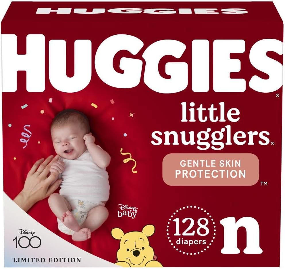 Huggies Size 1 Diapers, Little Snugglers Diapers, Size 1 (8-14 lbs), 198 Ct (6 packs of 33)