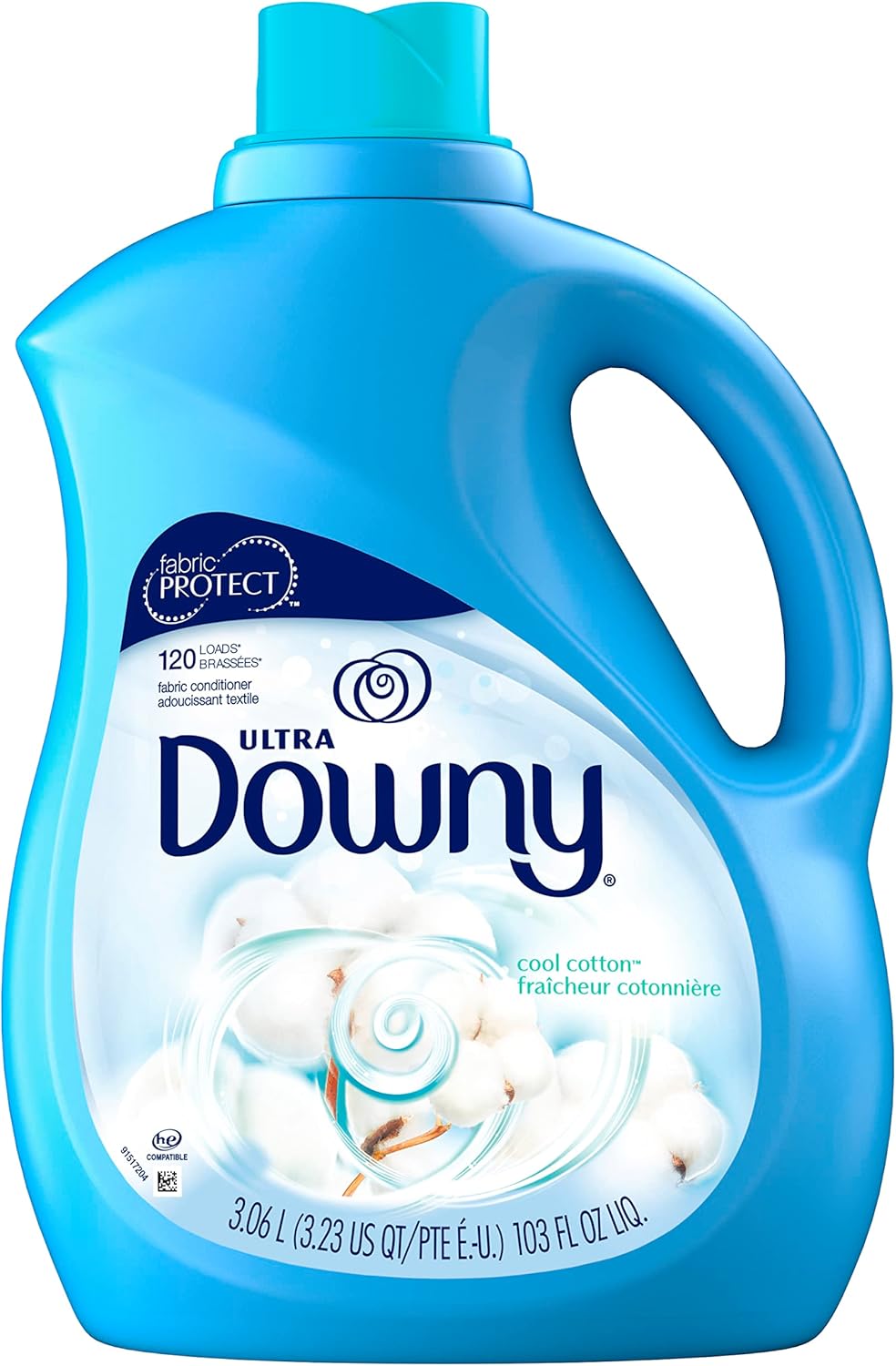 Downy Fabric Softener Liquid, April Fresh Scent, 140 fl oz, 190 Loads, HE Compatible