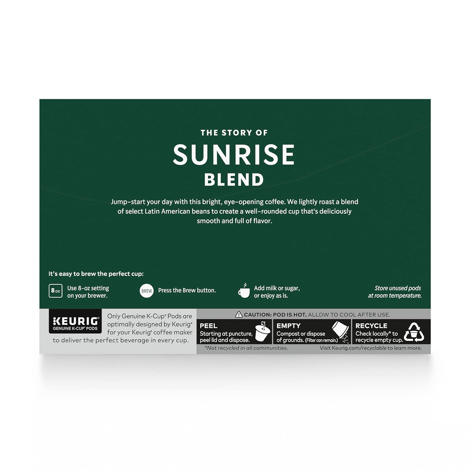 Starbucks K-Cup Coffee Pods, Starbucks Blonde Roast Coffee, Veranda Blend for Keurig Brewers, 100% Arabica, 6 boxes (60 pods total)