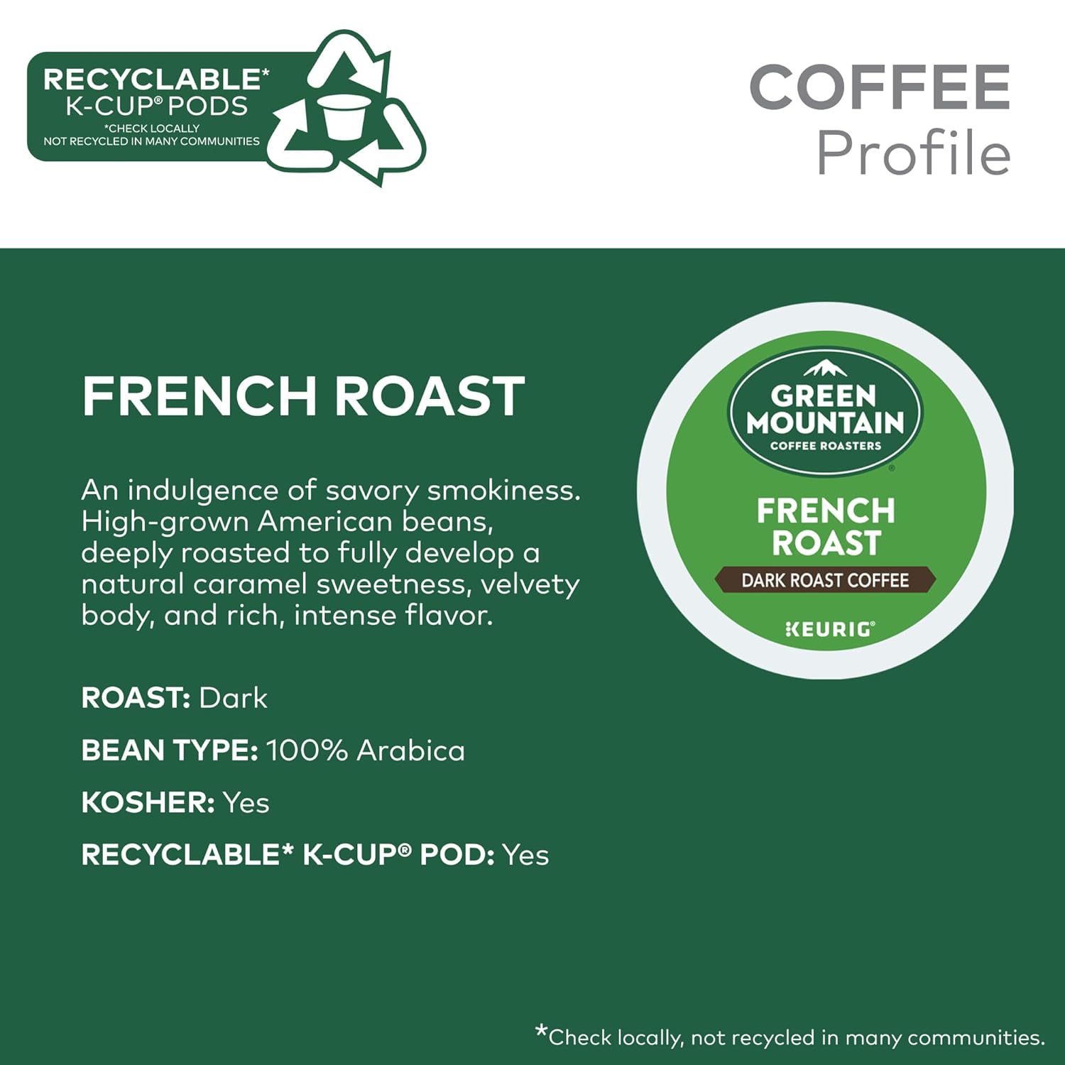 Green Mountain Coffee Roasters Dark Magic Keurig Single-Serve K-Cup Pods, Dark Roast Coffee, 72 Count (6 Packs of 12)