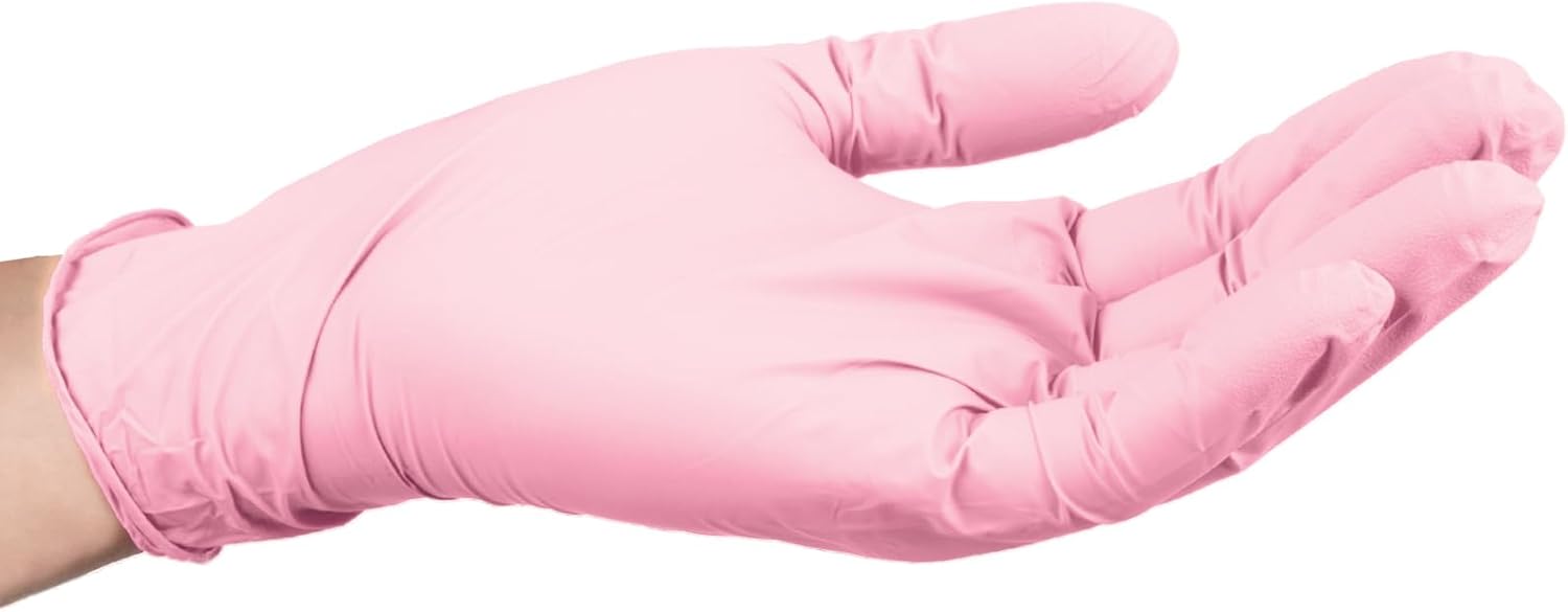 ForPro Professional Collection Disposable Nitrile Gloves, Chemical Resistant, Powder-Free, Latex-Free, Non-Sterile, Food Safe, 4 Mil, Black, Large, 100-Count