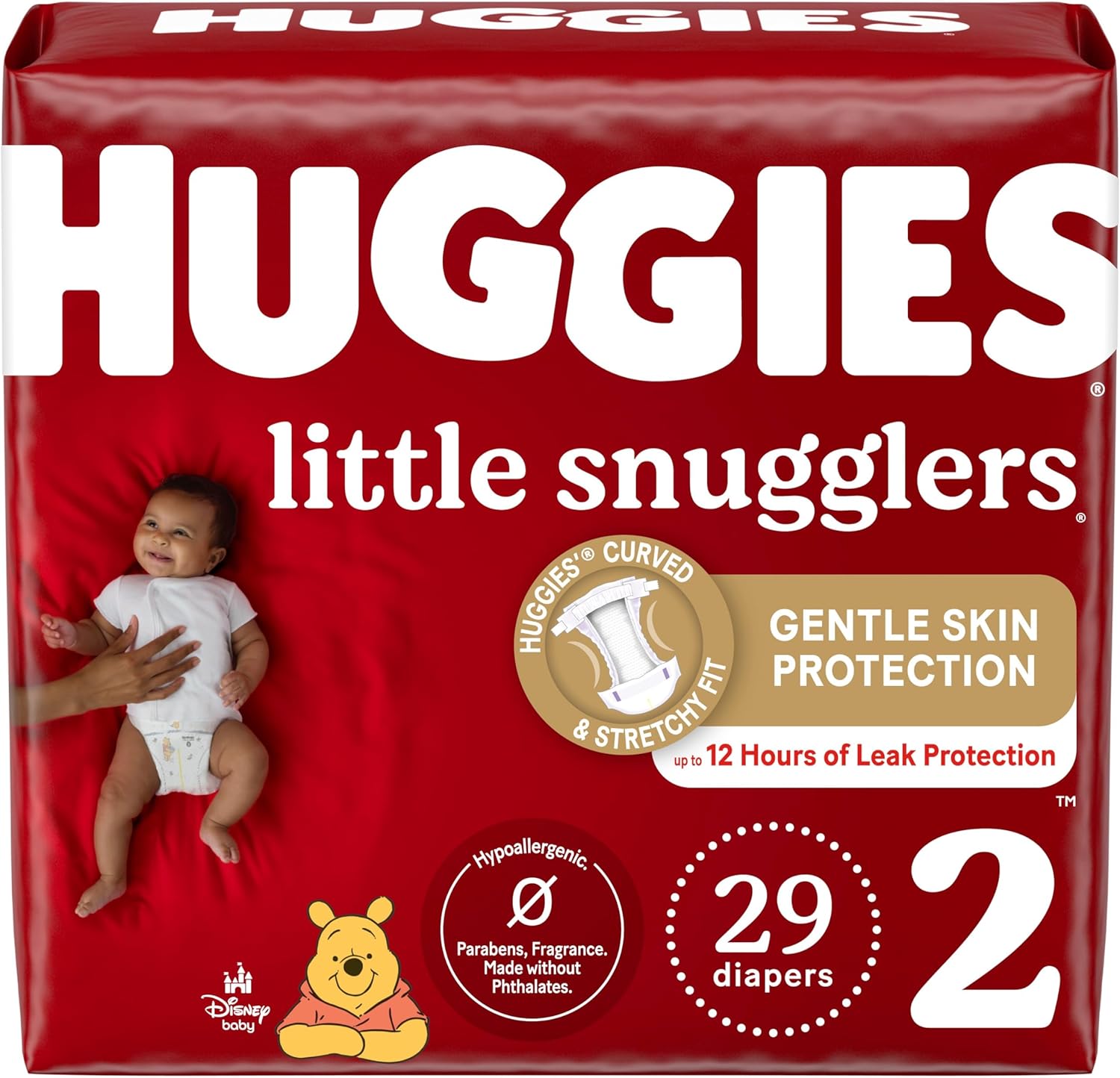 Huggies Size 1 Diapers, Little Snugglers Diapers, Size 1 (8-14 lbs), 198 Ct (6 packs of 33)