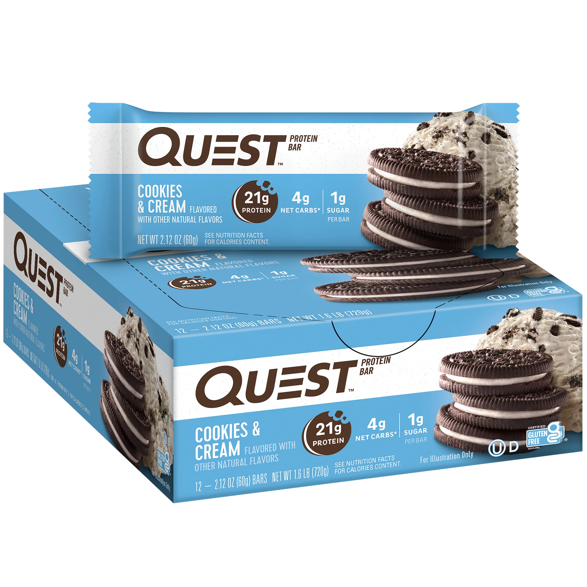 Cookies & Cream Protein Bars