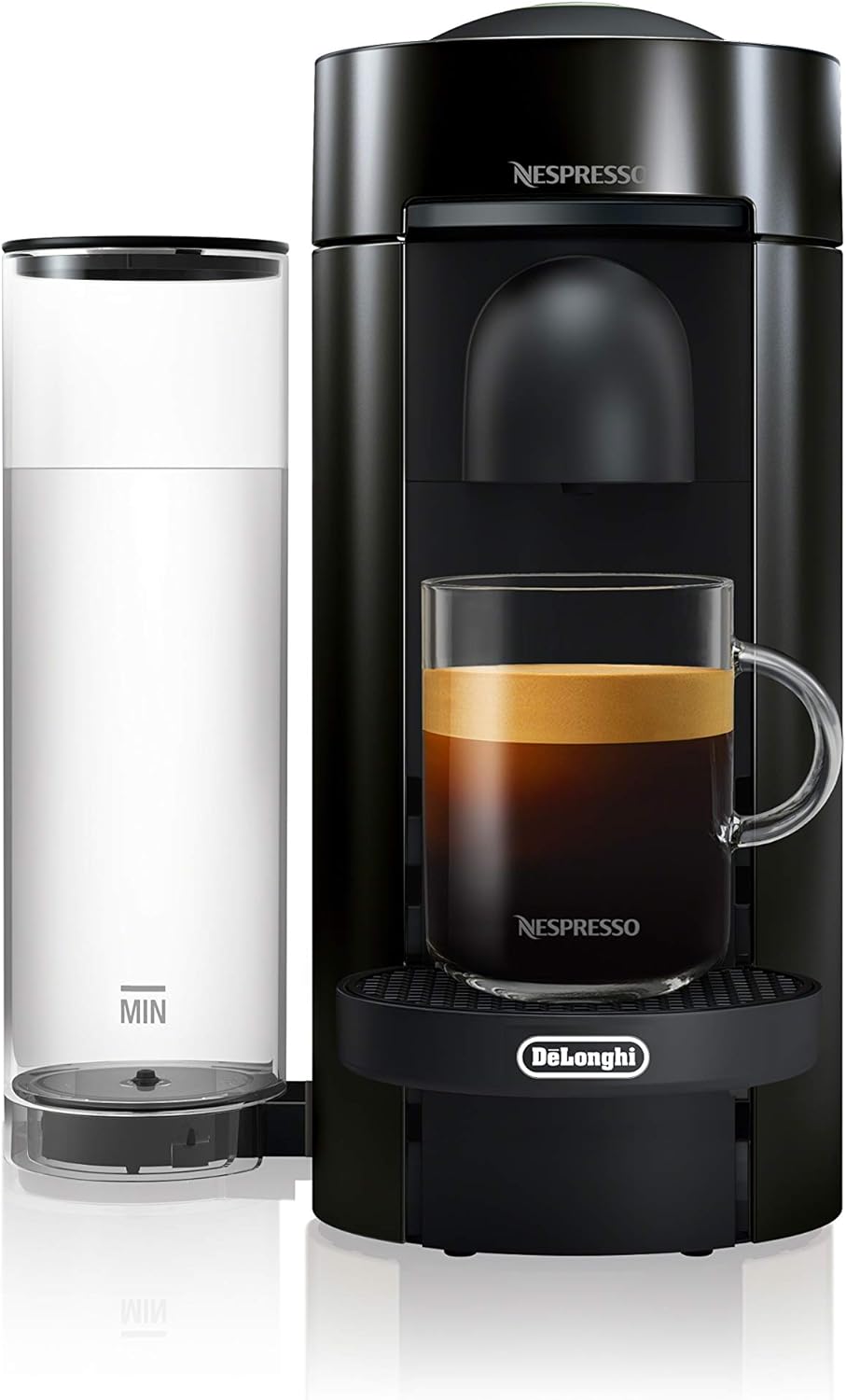 Nespresso Vertuo Plus Deluxe Coffee and Espresso Maker by De'Longhi, Matte Black
