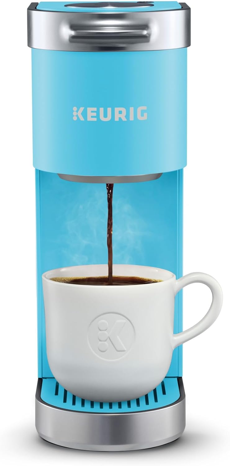 Keurig K-Mini Plus Single Serve K-Cup Pod Coffee Maker, with 6 to 12oz Brew Size, Stores up to 9 K-Cup Pods, Travel Mug Friendly, Matte Black