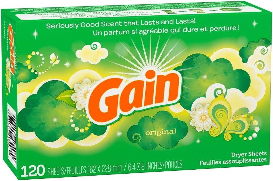 Gain Original Dryer Sheets, 120 Count