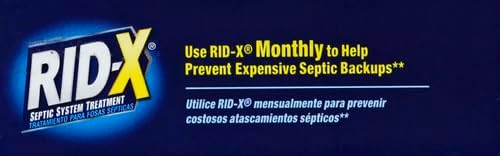 RID-X Septic Treatment, Septic Tank Treatment, 1 Month Supply Of Powder, 9.8 oz