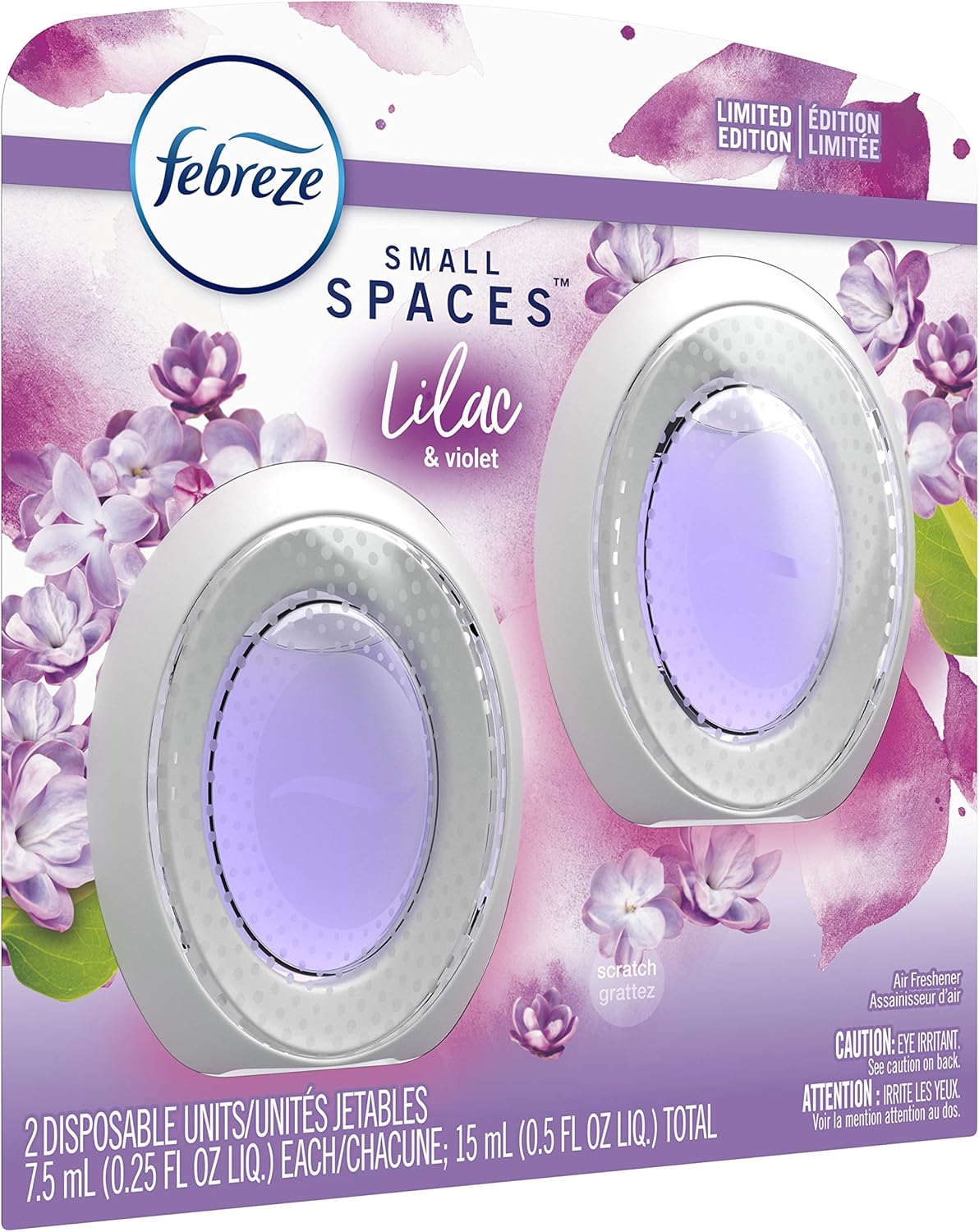 Febreze Small Spaces Air Freshener Linen & Sky, .25 fl. oz., Pack of 4
