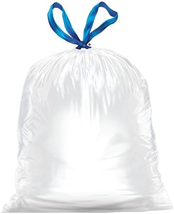 Hefty Strong Tall Kitchen Trash Bags, Unscented, 13 Gallon, 90 Count, White,Packaging may vary