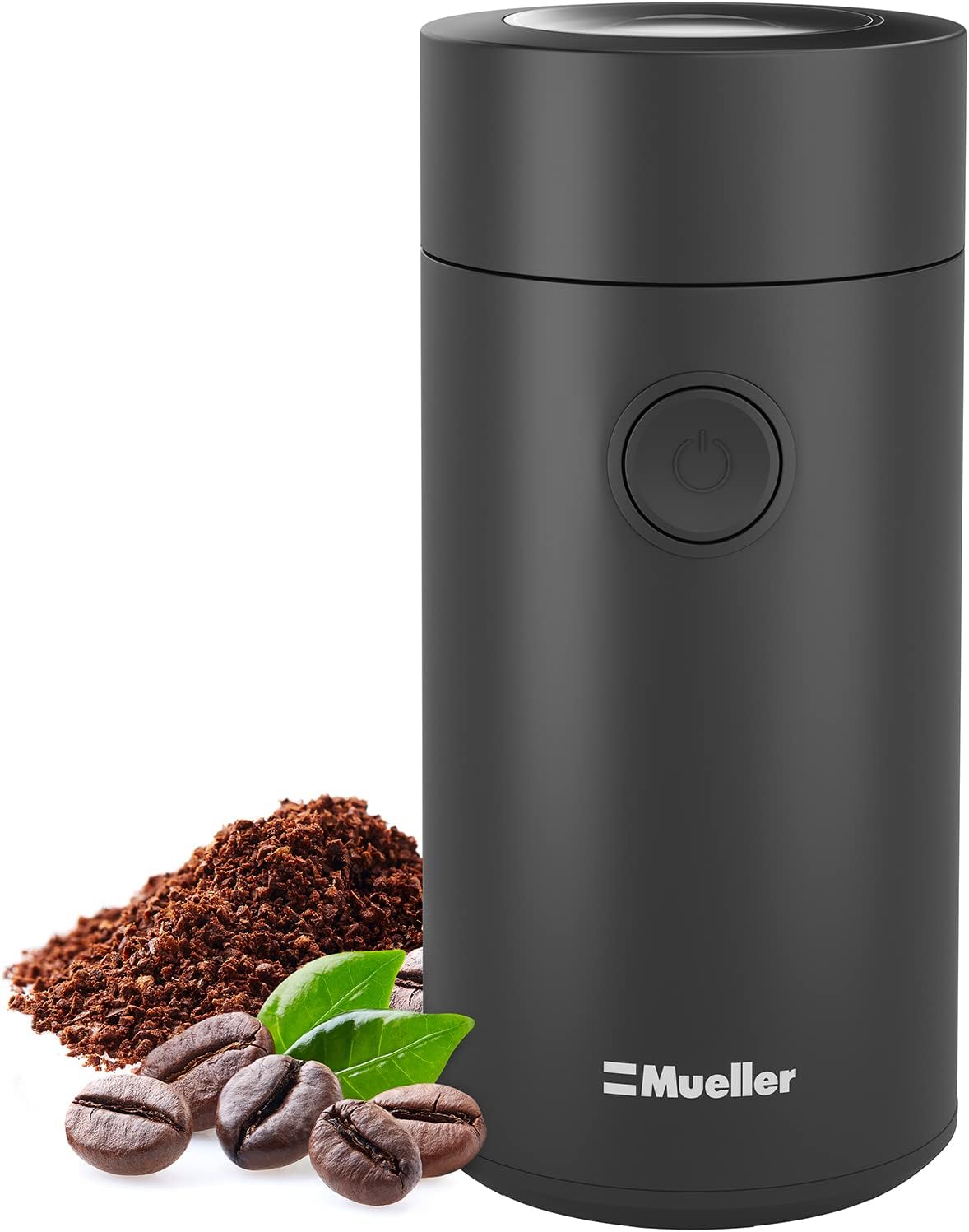 MuellerLiving HyperGrind Precision Electric Spice/Coffee Grinder Mill with Large Grinding Capacity and Powerful Motor also for Spices, Herbs, Nuts, Grains, Grey