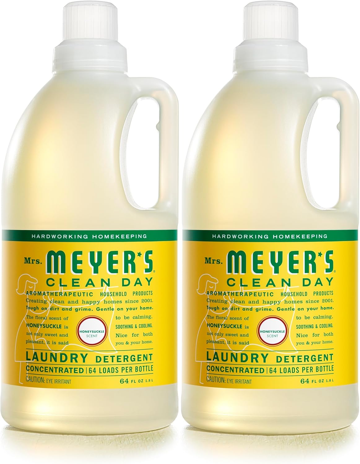 MRS. MEYER'S CLEAN DAY Liquid Laundry Detergent, Biodegradable Formula Infused with Essential Oils, Lavender, 64 oz (64 Loads)