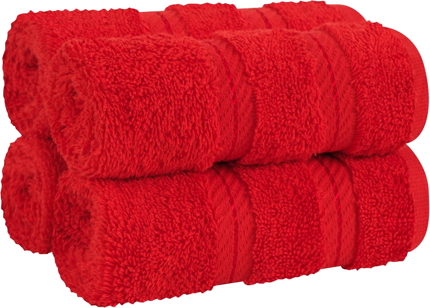 American Soft Linen Luxury 6 Piece Towel Set, 2 Bath Towels 2 Hand Towels 2 Washcloths, 100% Cotton Turkish Towels for Bathroom, Light Grey Towel Sets