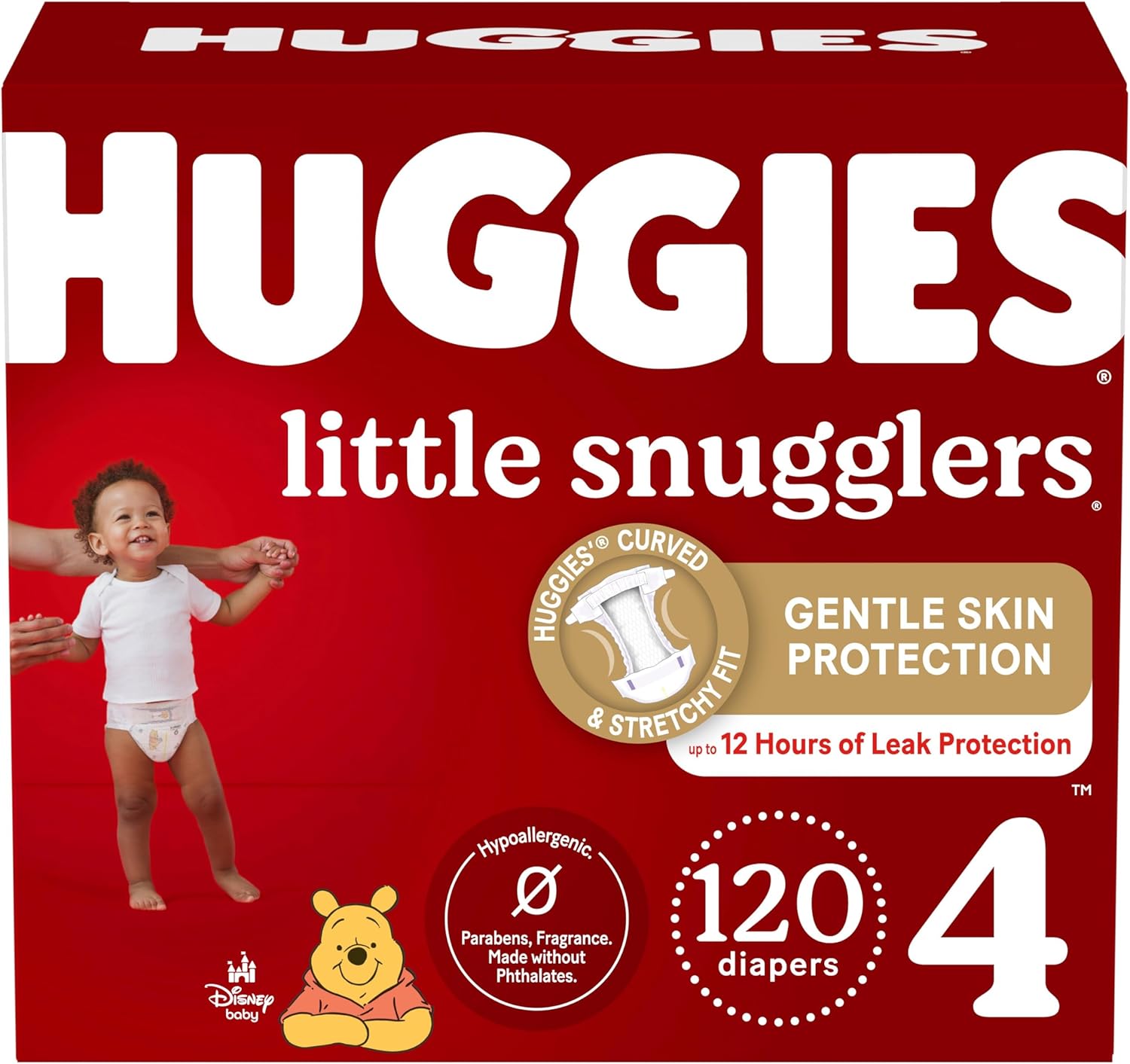 Huggies Size 1 Diapers, Little Snugglers Diapers, Size 1 (8-14 lbs), 198 Ct (6 packs of 33)