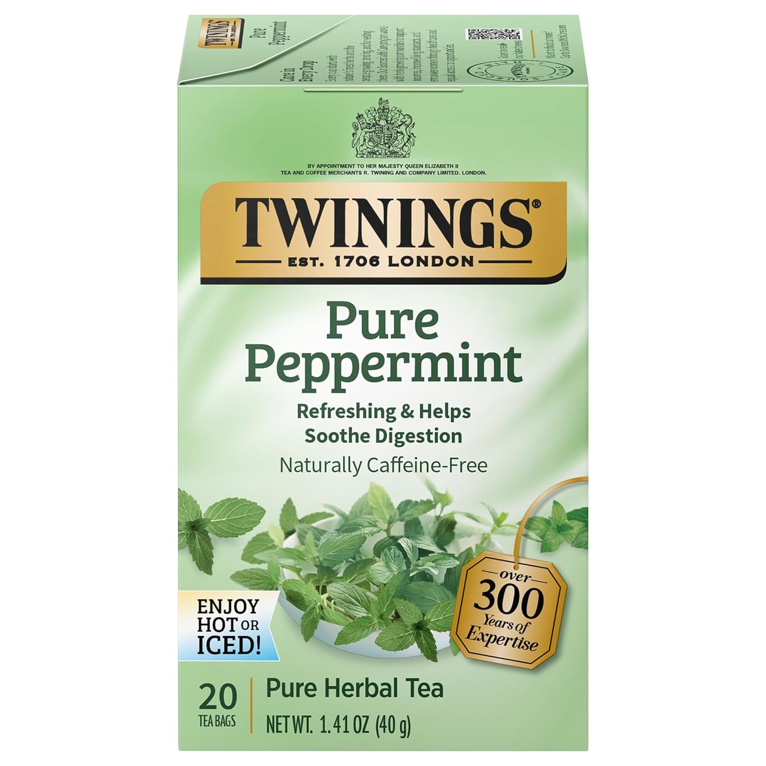 Twinings English Breakfast Black Tea Individually Wrapped Bags, 100 Count (Pack of 1), Smooth, Flavourful, and Robust, Caffeinated, Enjoy Hot or Iced | Packaging May Vary