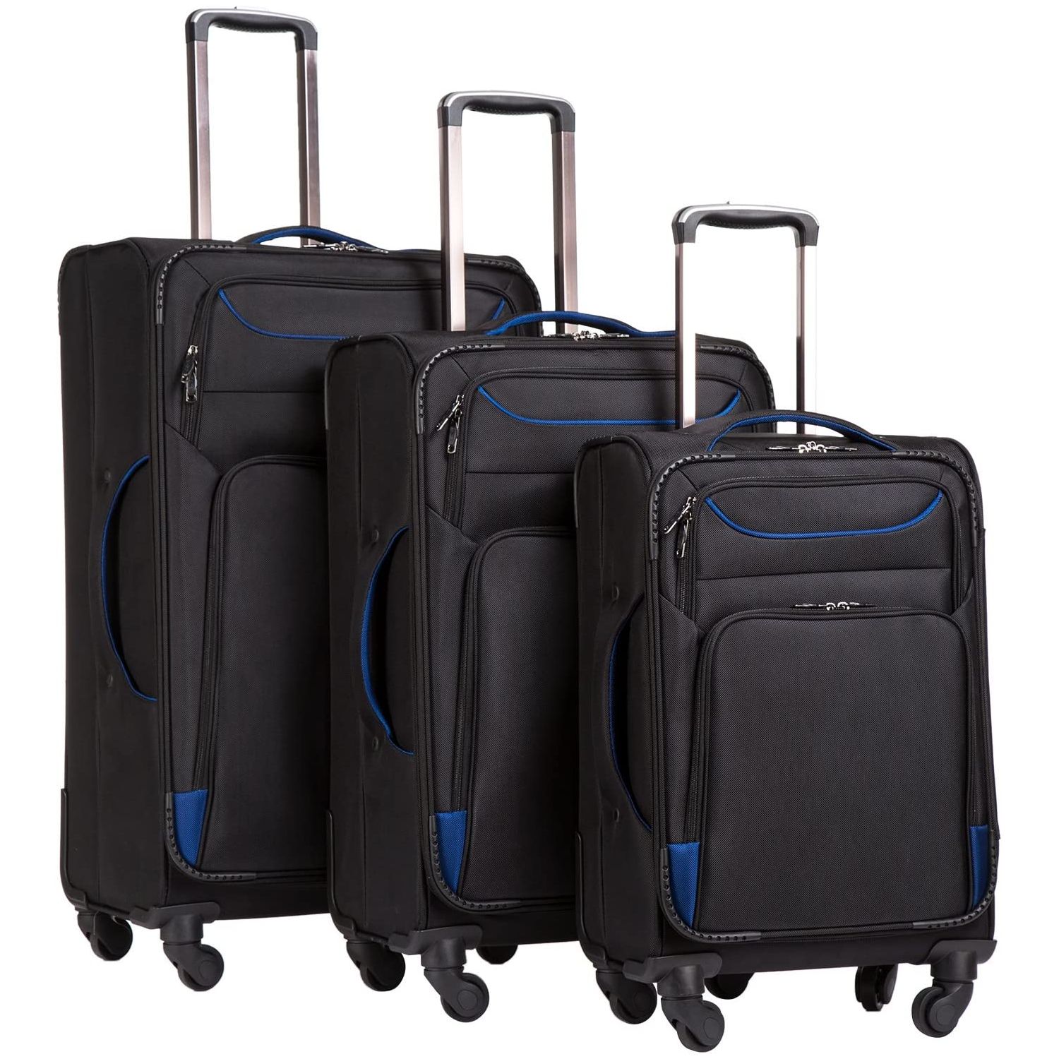 Luggage 3 Piece Set Suitcase Spinner Softshell lightweight