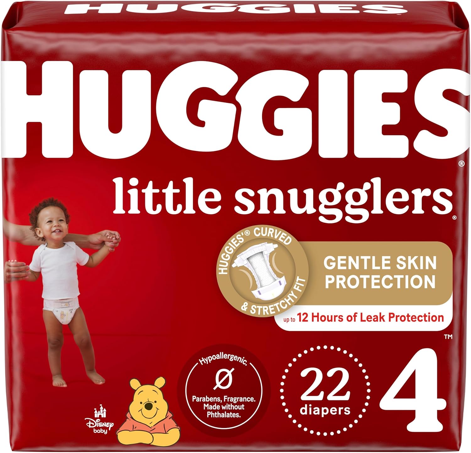 Huggies Size 1 Diapers, Little Snugglers Diapers, Size 1 (8-14 lbs), 198 Ct (6 packs of 33)