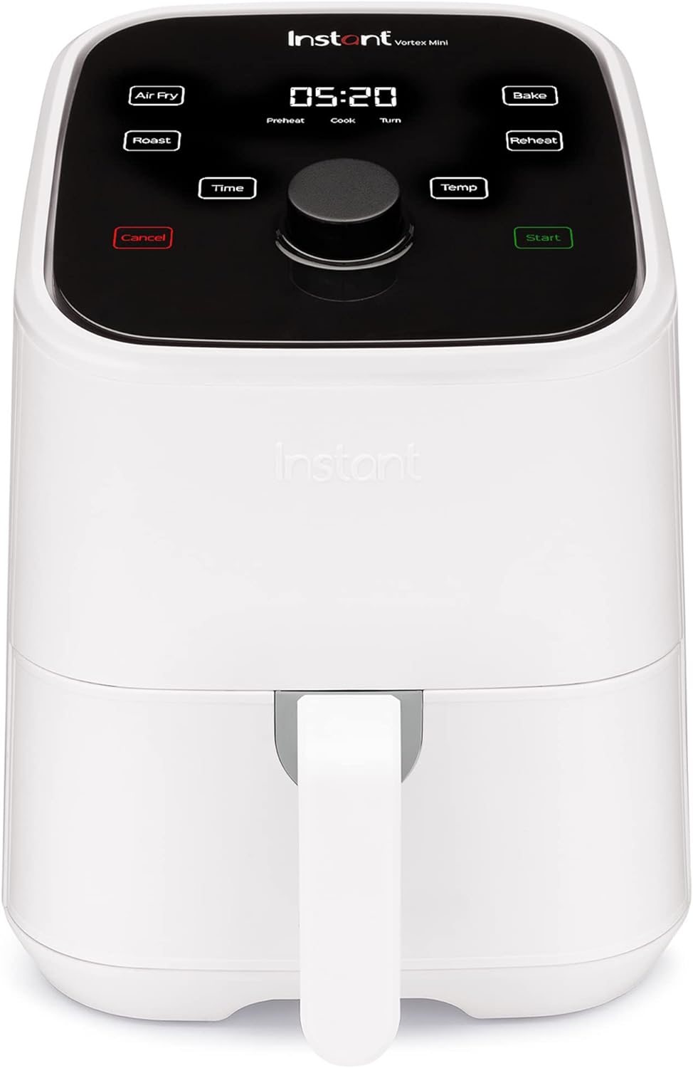 Instant Vortex 2QT Mini Air Fryer, Small Air fryer that Crisps, Reheats, Bakes, Roasts for Quick Easy Meals, Includes over 100 In-App Recipes, is Dishwasher-Safe, from the Makers of Instant Pot, Black