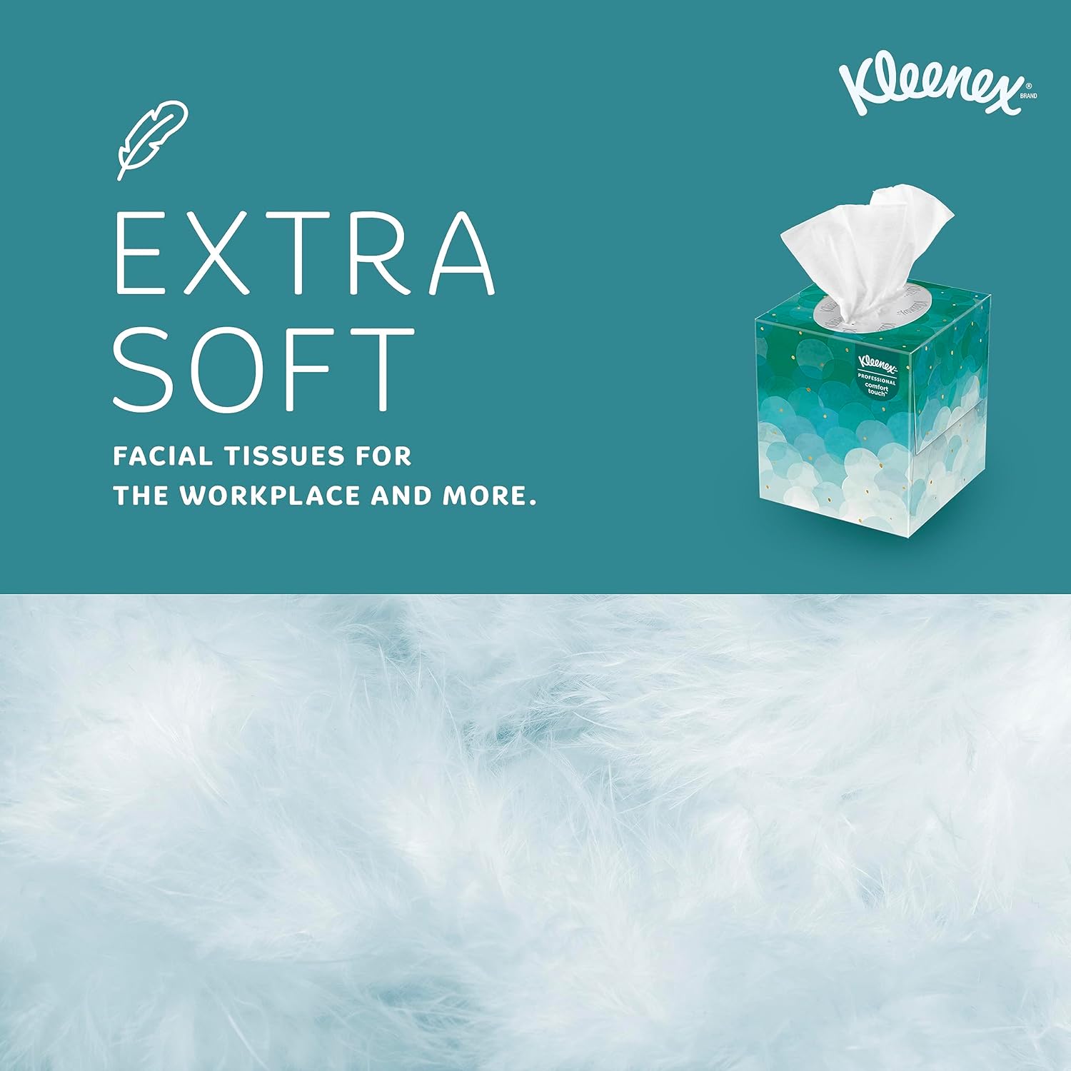 Kleenex® Professional Facial Tissues, Bulk (21271), 2-Ply, White, Upright Facial Tissue Cube Boxes for Business (90 Tissues/Box, 6 Bundles of 6 Boxes/Case, 36 Boxes/Case, 3,240 Tissues/Case)
