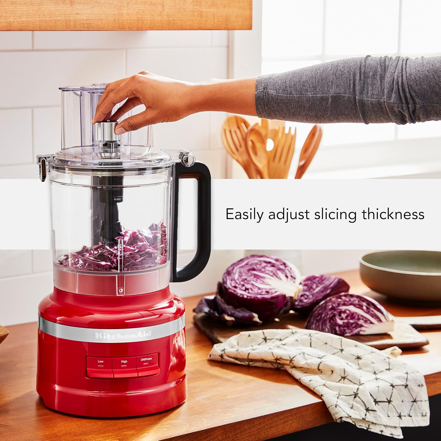 KitchenAid KFP0718CU Food Processor, 7 Cup, Contour Silver