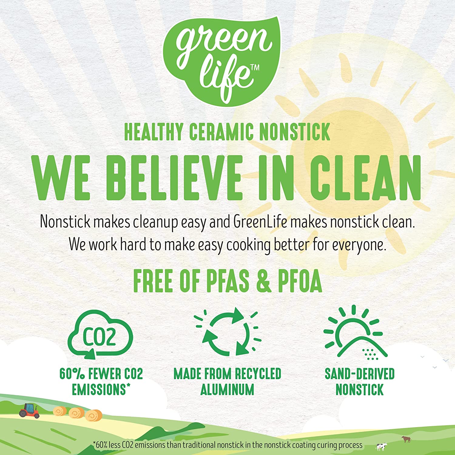 Ceramic non-stick 12-piece pan set