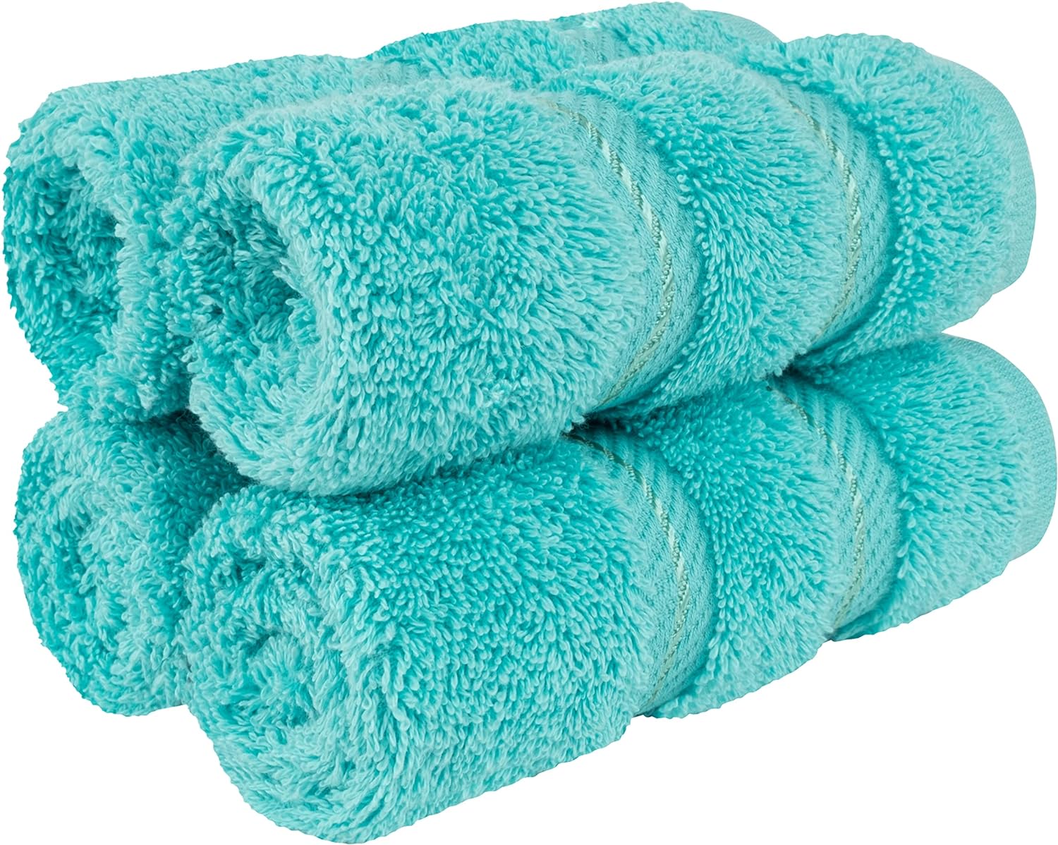 American Soft Linen Luxury 6 Piece Towel Set, 2 Bath Towels 2 Hand Towels 2 Washcloths, 100% Cotton Turkish Towels for Bathroom, Light Grey Towel Sets