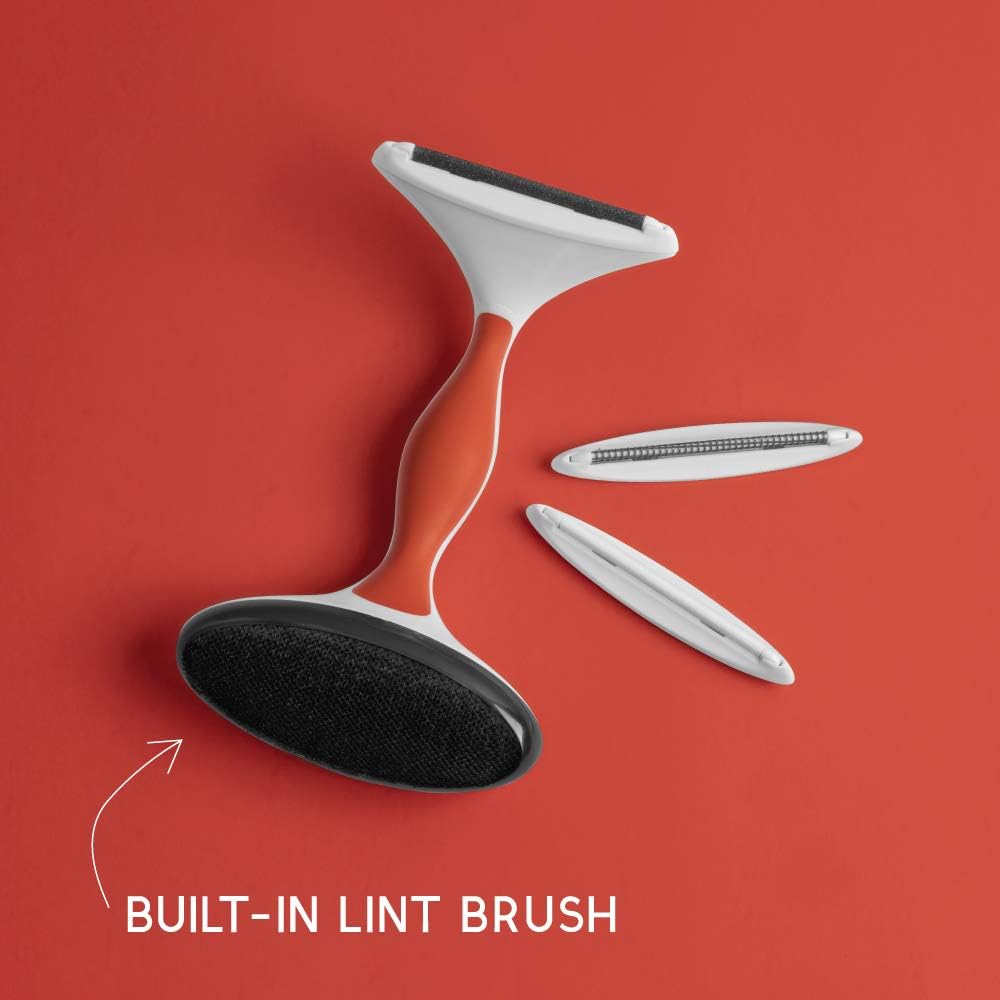 GLEENER Battery-Free Fabric Shaver & Lint Brush | Ultimate Fuzz Remover | Adjustable Depiller Lint Remover for Clothing & Furniture (Slate Blue)