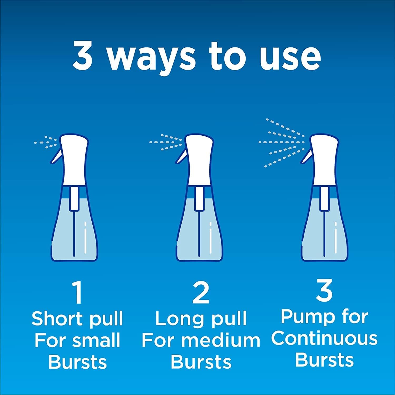 Clorox Disinfecting Mist, Lemon and Orange Blossom, Household Essentials, 1 Spray Bottle and 1 Refill, 16 Fl Oz Each