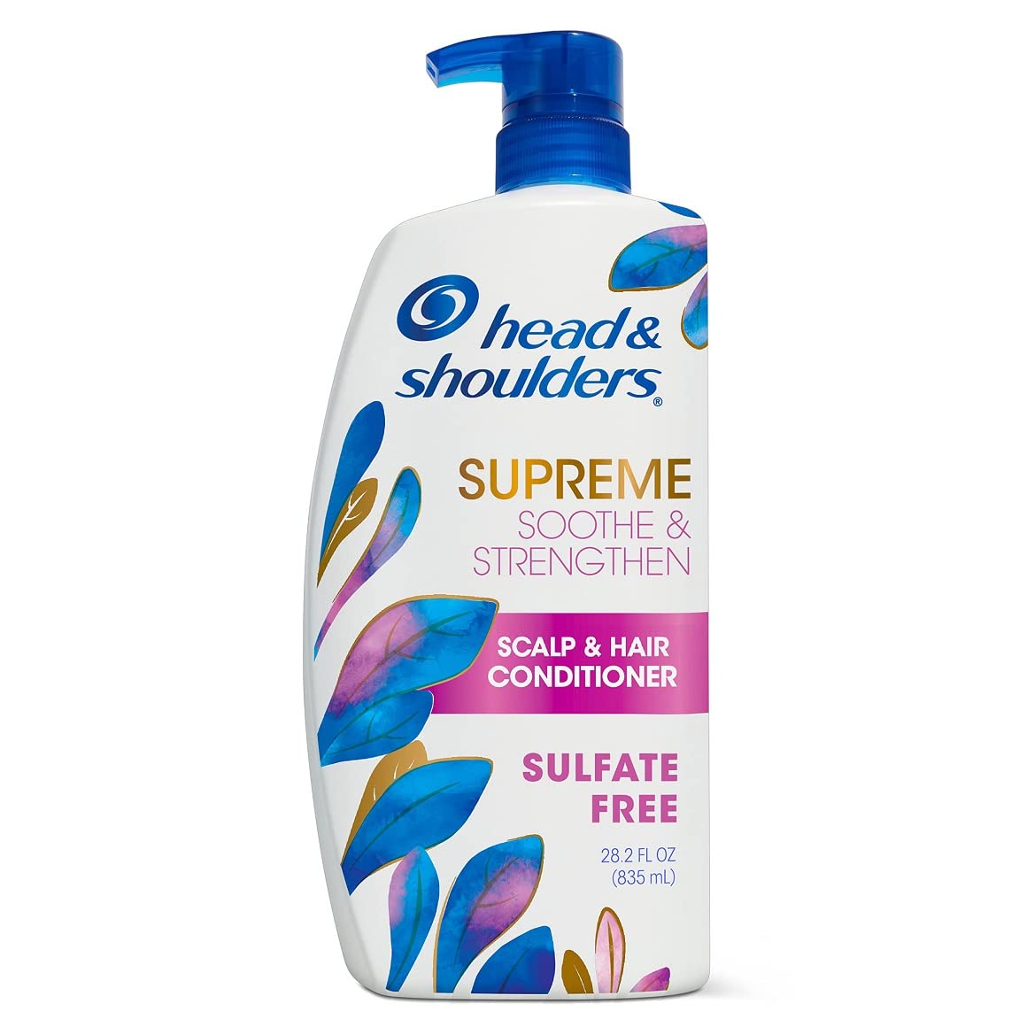 Head & Shoulders Supreme Sulfate Free Shampoo and Conditioner Set for Dry Scalp and Dandruff Treatment, Soothe and Strengthen with Argan Oil and Rose Essence, 21.2 Fl Oz