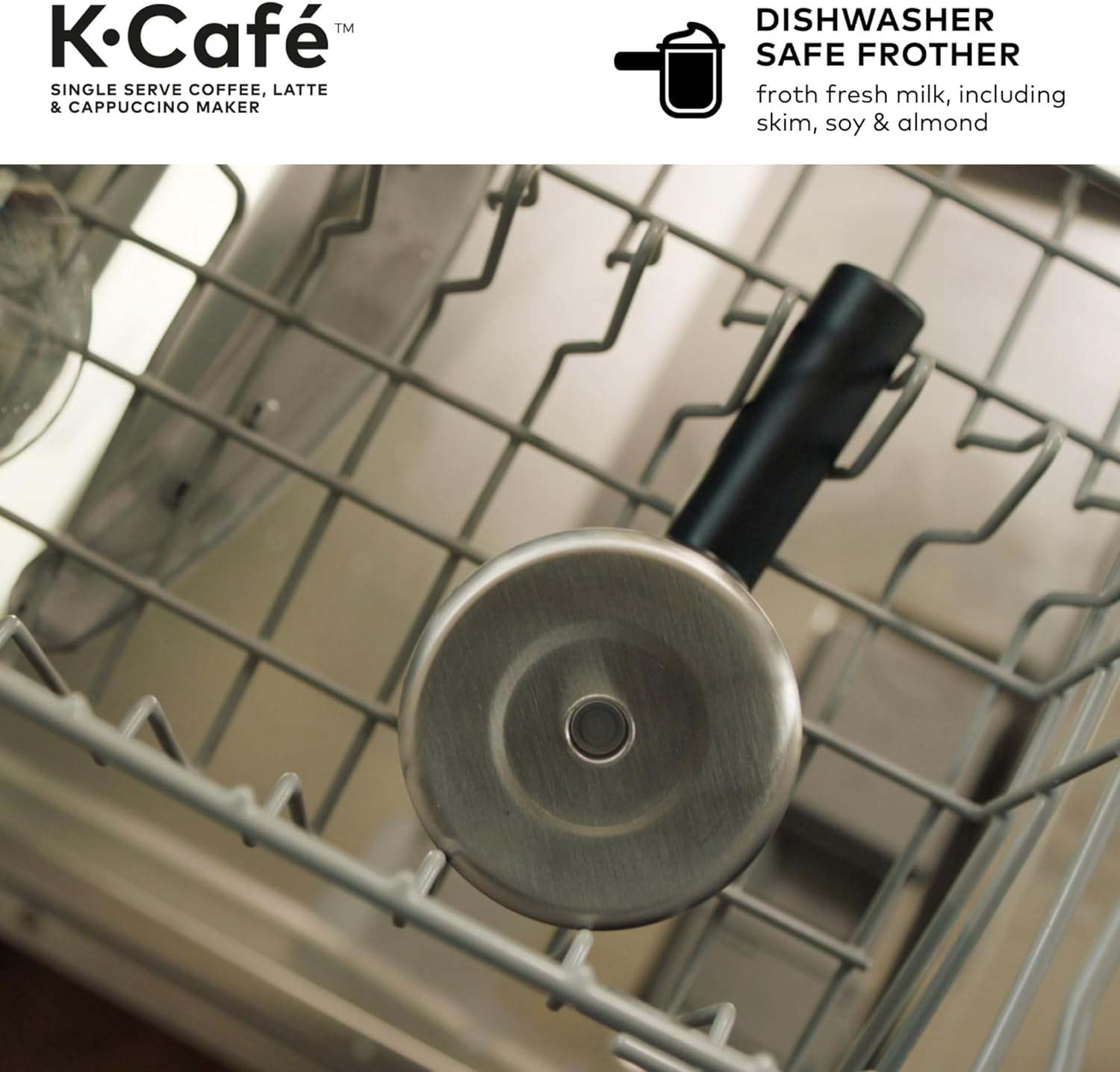 Keurig K-Cafe K-Duo Single Serve Coffee, Latte and Cappuccino Maker, 32 K-Cup Pods, Dark Charcoal