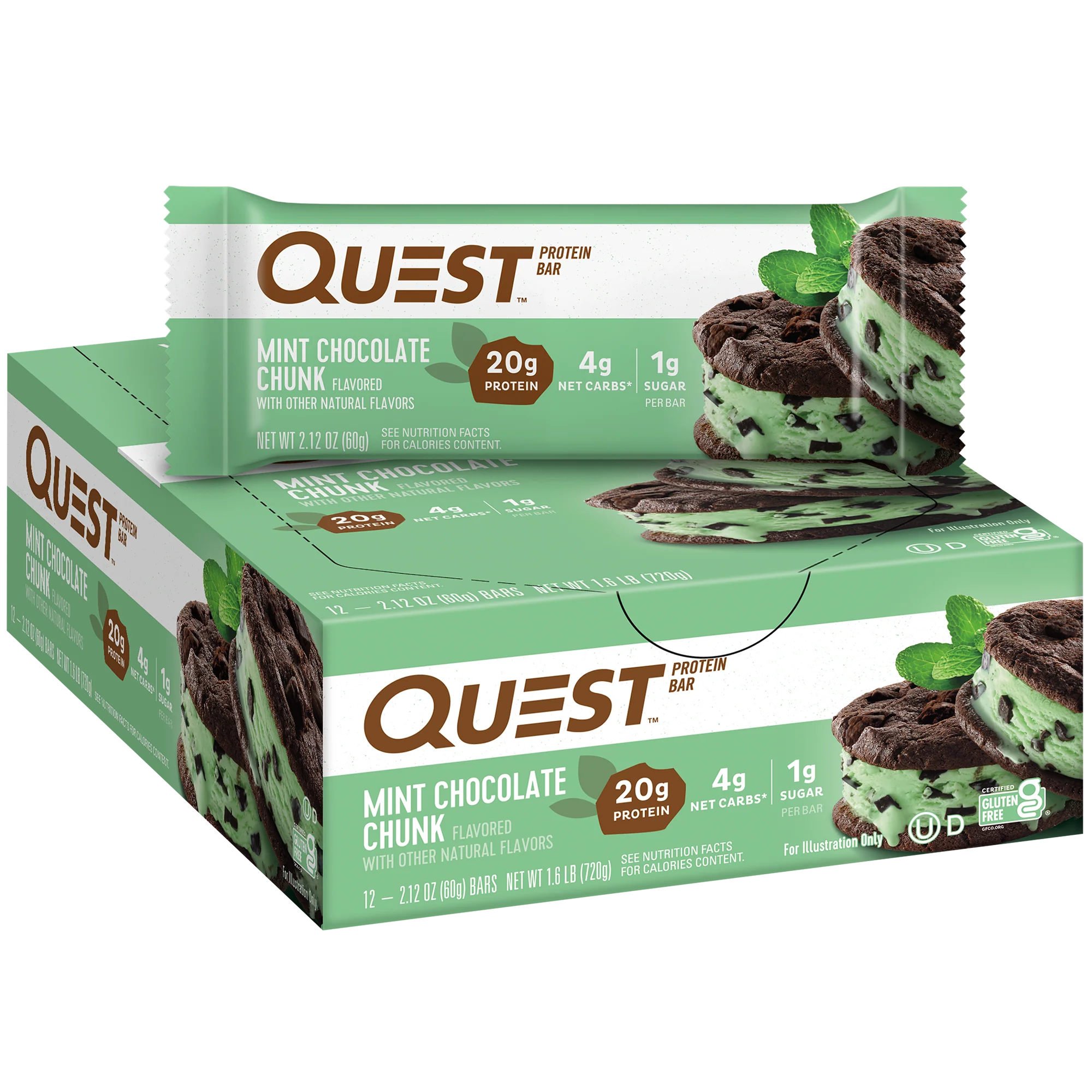 Mint Chocolate Chunk Protein Bars