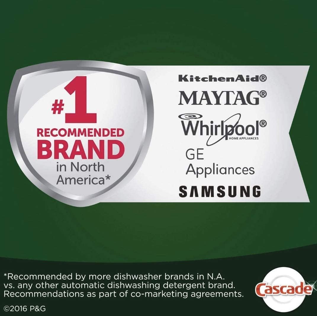 Cascade Platinum Dishwasher Pods, Dishwasher Detergent, Dishwasher Pod, Dishwasher Soap Pod, Actionpacs Dish Washing Pod, Lemon, 62 Count Dishwasher Detergent Pods