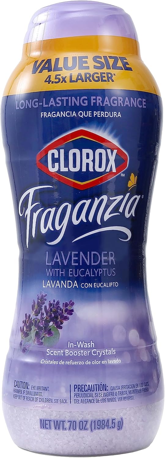Clorox Fraganzia In-Wash Scent Booster Crystals in Ocean Scent, 18 Oz Twin Pack | Laundry Scent Booster Crystals | In-wash Scent Booster for Fresh Laundry in Ocean Scent 18 Ounce Twin Pack, 36oz