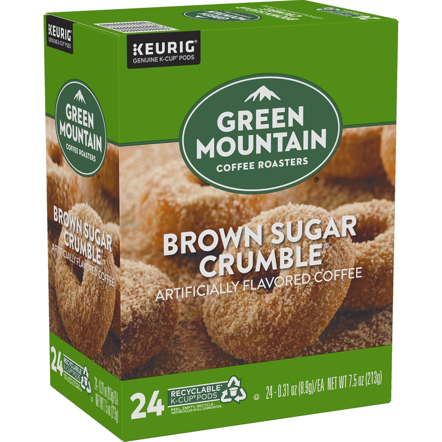 Green Mountain Coffee Roasters Caramel Vanilla Cream Keurig Single-Serve K-Cup pods, Light Roast Coffee, 72 Count (6 Packs of 12)
