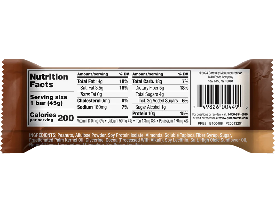 Peanut Butter Dark Chocolate Protein Nut Bar