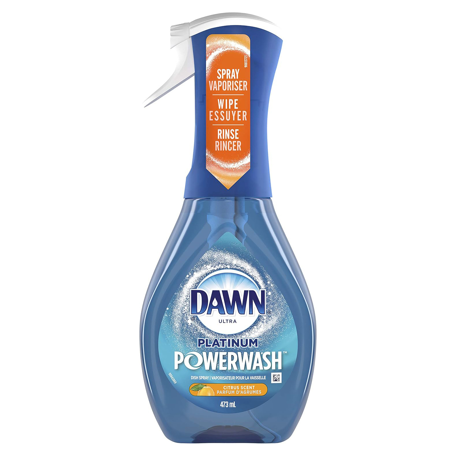 Dawn Platinum Powerwash Dish Spray, Dish Soap, Fresh Scent Bundle, 1 Spray (16oz) + 3 Refills (16oz each)