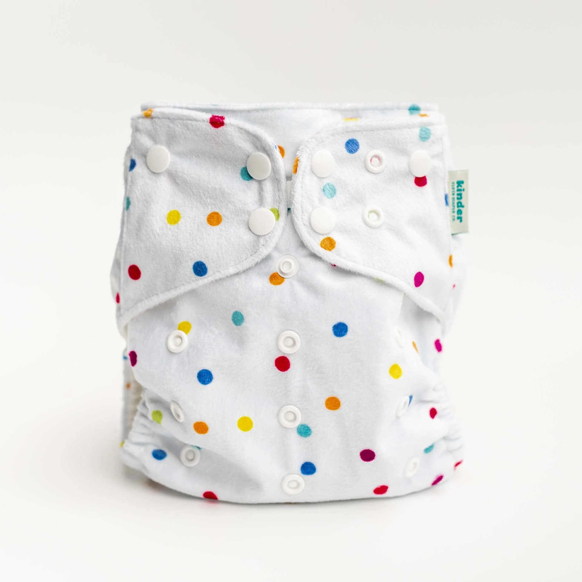 Kinder Cloth Diaper Co. Basics Lounger Pocket Cloth Diaper — Minky Fleece with Athletic Wicking Jersey