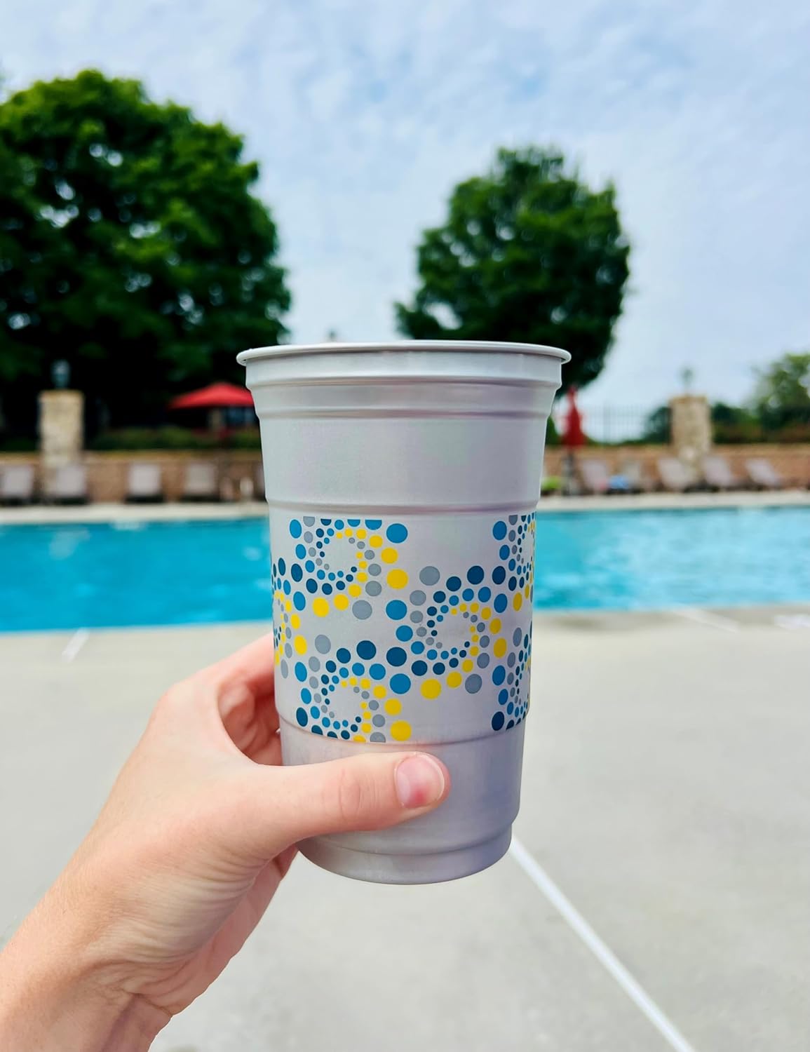 Ball Aluminum Cup Recyclable Party Cups, 20 oz. Cup, 30 Cups Per Pack