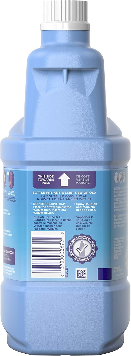 Swiffer WetJet Multi-Purpose Floor Cleaner Solution with Febreze Refill, Lavender Scent, 1.25 Liter -42.2 Fl Oz (Pack of 2)