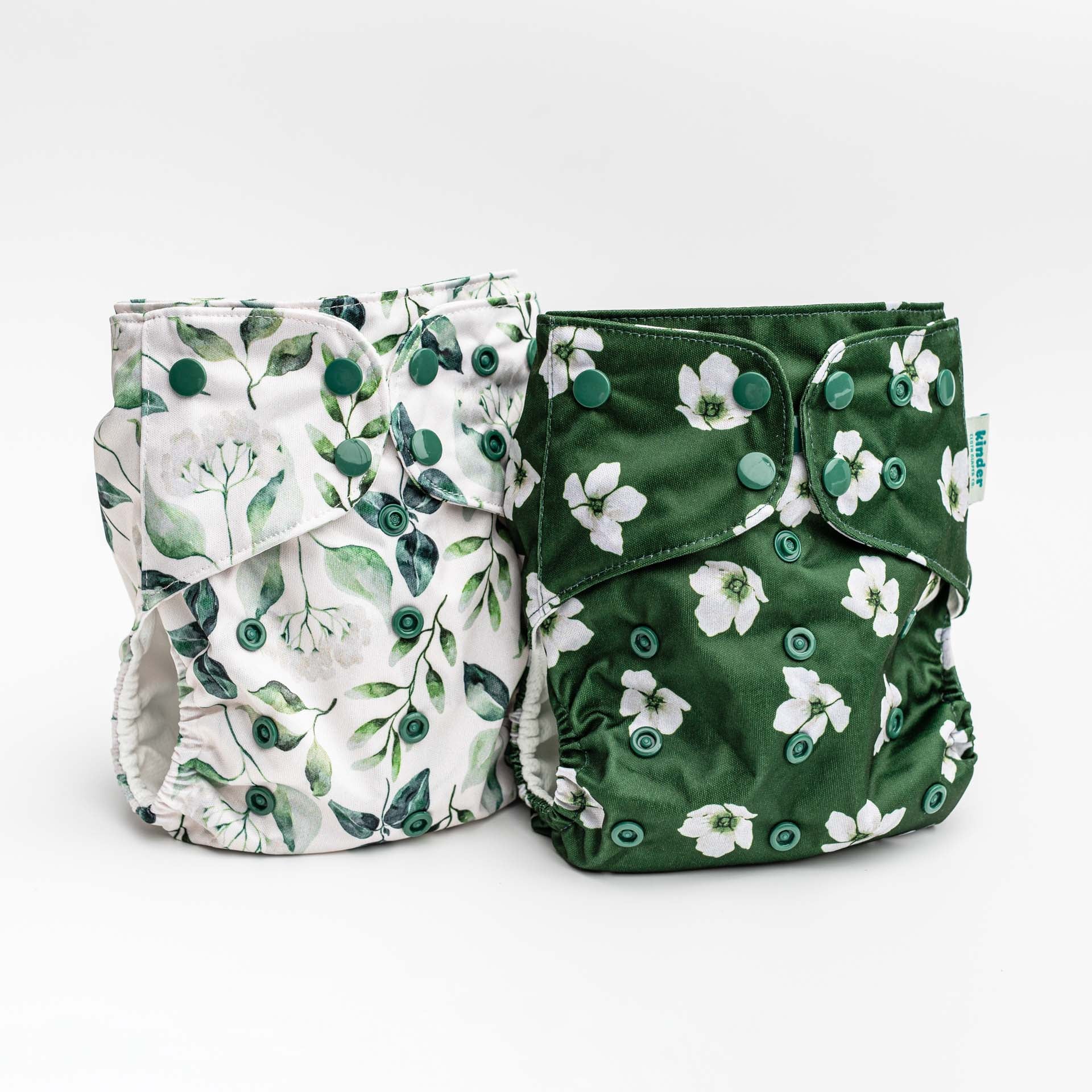 Kinder Cloth Diaper Co. Patterned Pocket Cloth Diaper with Athletic Wicking Jersey