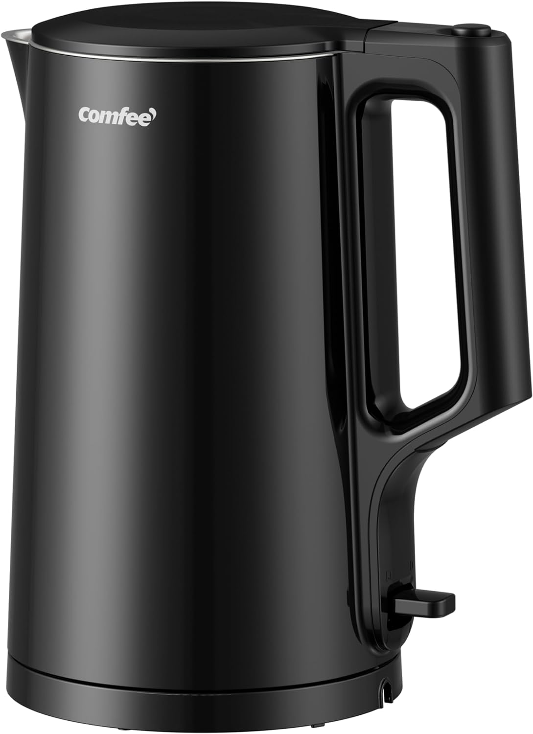 COMFEE' Stainless Steel Electric Kettle, 1.7 Liter Tea Kettle Electric & Hot Water Kettle, 1500W Fast Boil with LED Light, Auto Shut-Off and Boil-Dry Protection
