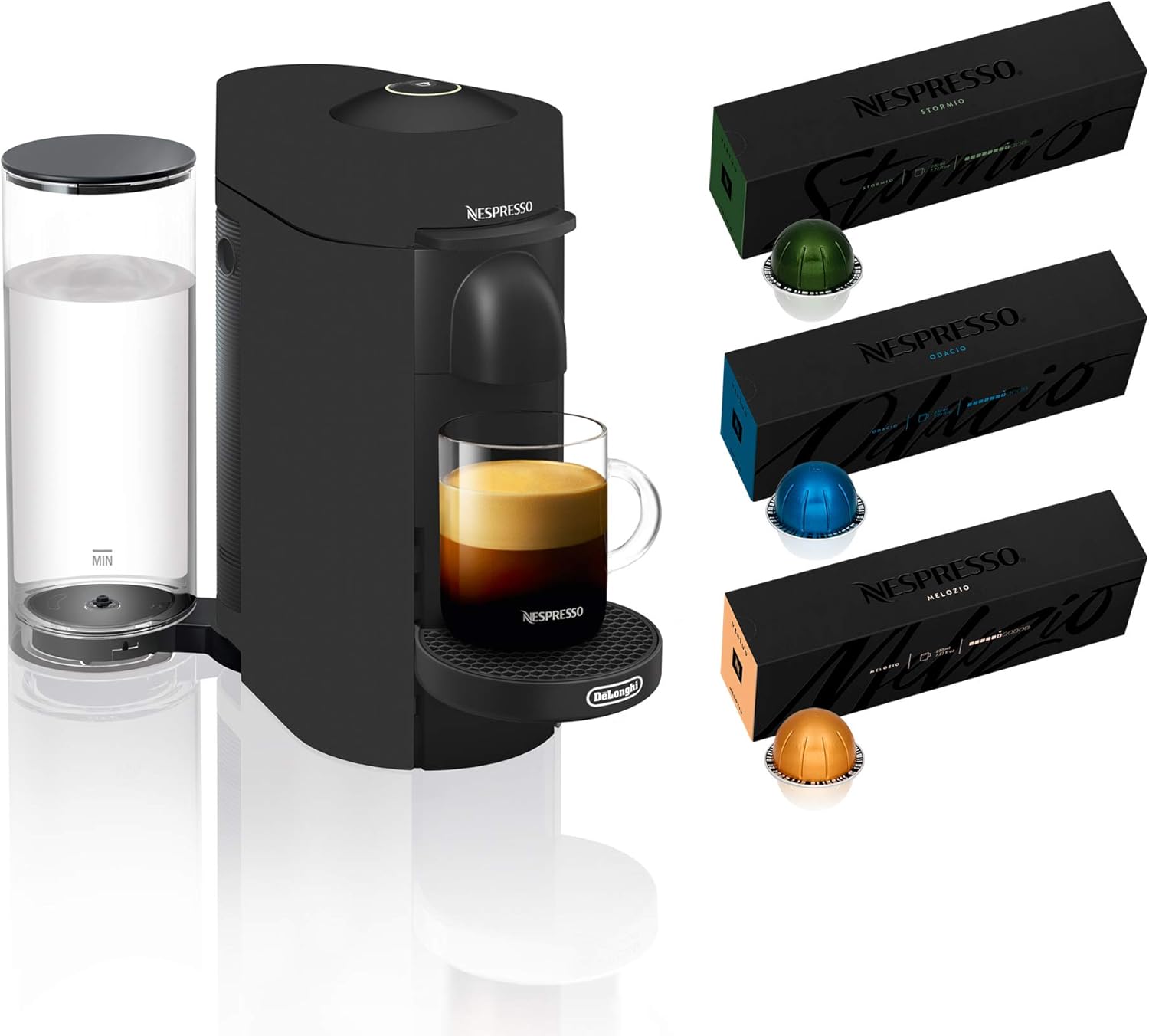 Nespresso Vertuo Plus Coffee and Espresso Maker by De'Longhi, Grey